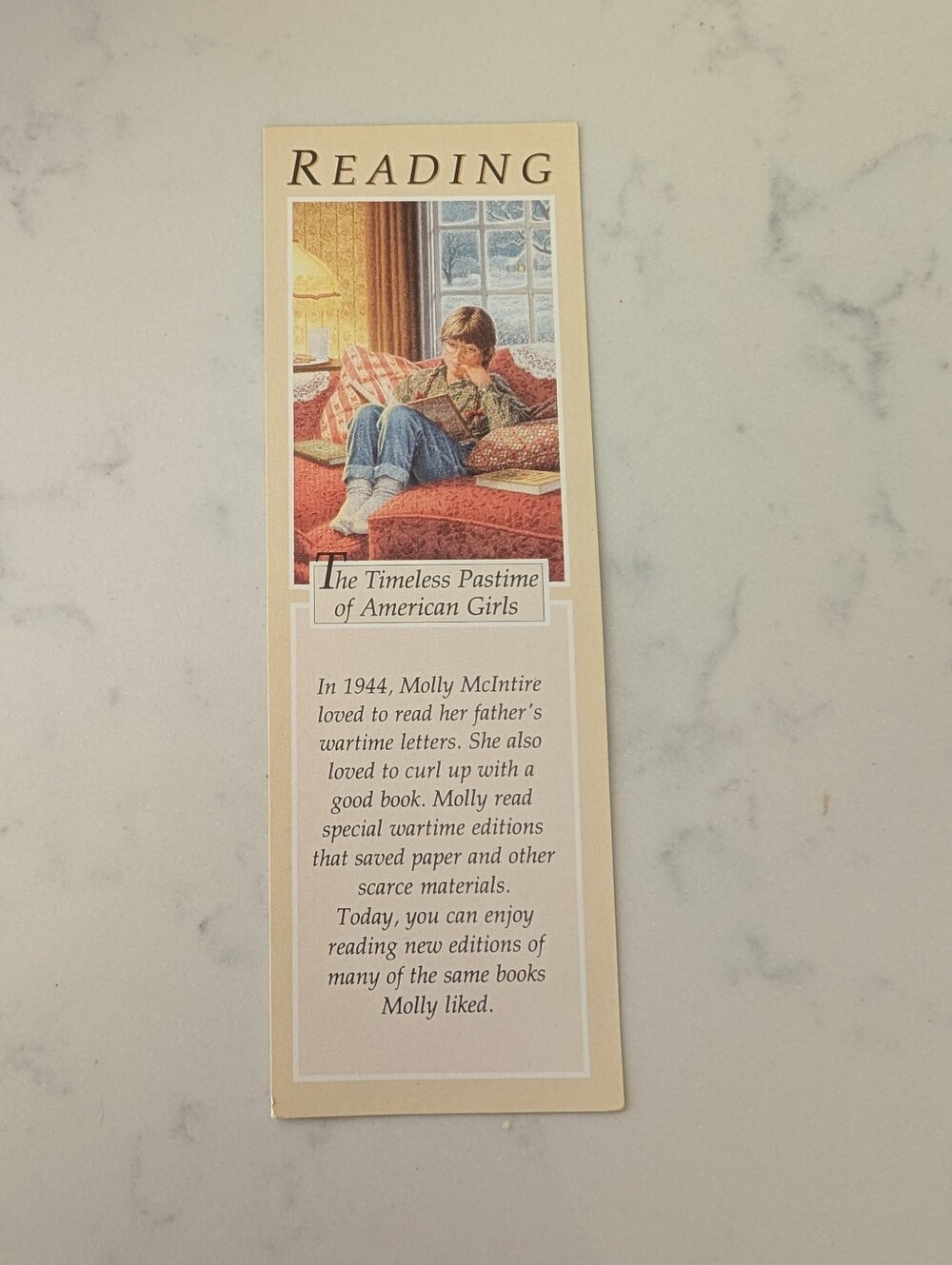 NEW! TWO American Girl Pleasant Company Molly and Kirsten BookmarkS